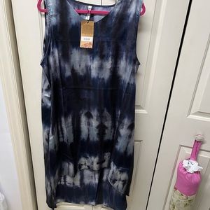 Aria Lilly Maxi Dress Elegant Tie Dye XL
